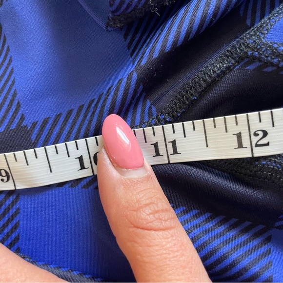 Silver Icing Royal Blue plaid leggings - Picture 7 of 8